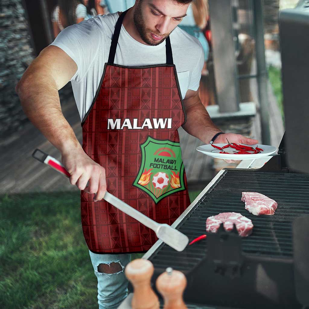 Malawi Football Apron Come On Flames - Red - Wonder Print Shop