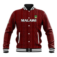 Custom Malawi Football Baseball Jacket Come On Flames - Red - Wonder Print Shop