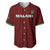 Custom Malawi Football Baseball Jersey Come On Flames - Red - Wonder Print Shop