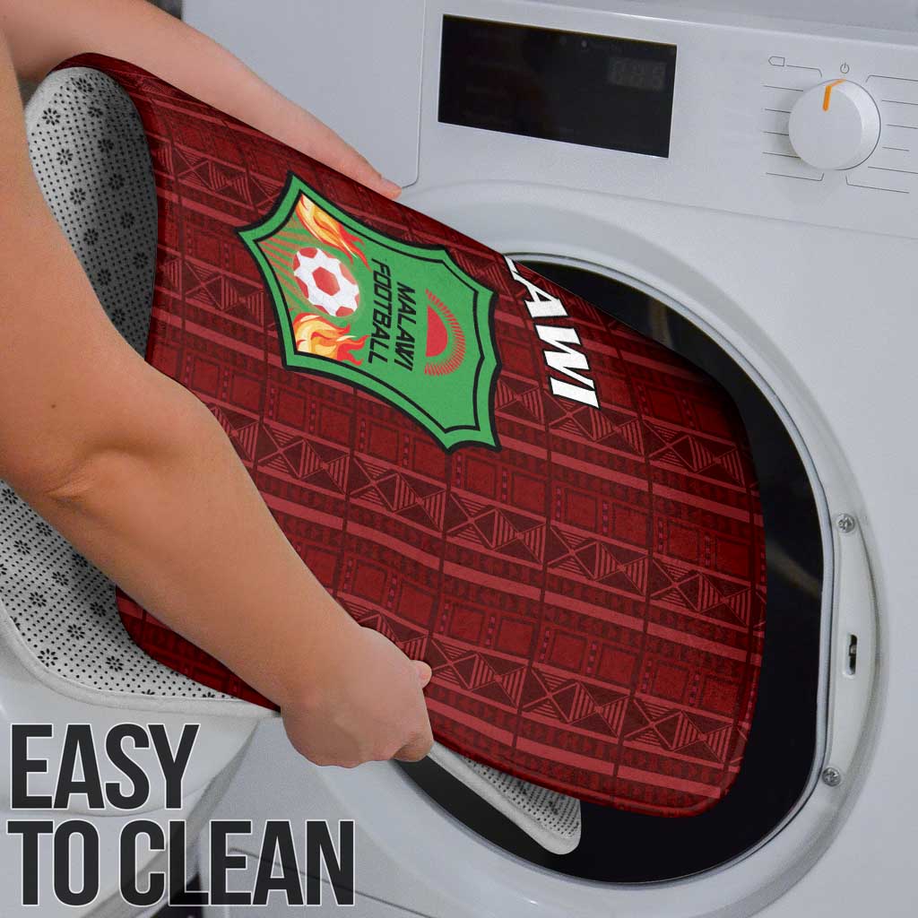 Malawi Football Bathroom Set Come On Flames - Red - Wonder Print Shop