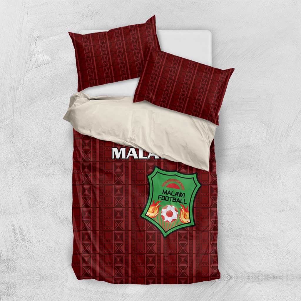 Malawi Football Bedding Set Come On Flames - Red - Wonder Print Shop