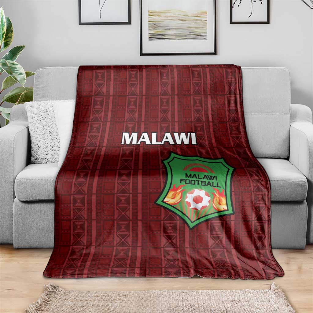 Malawi Football Blanket Come On Flames - Red - Wonder Print Shop