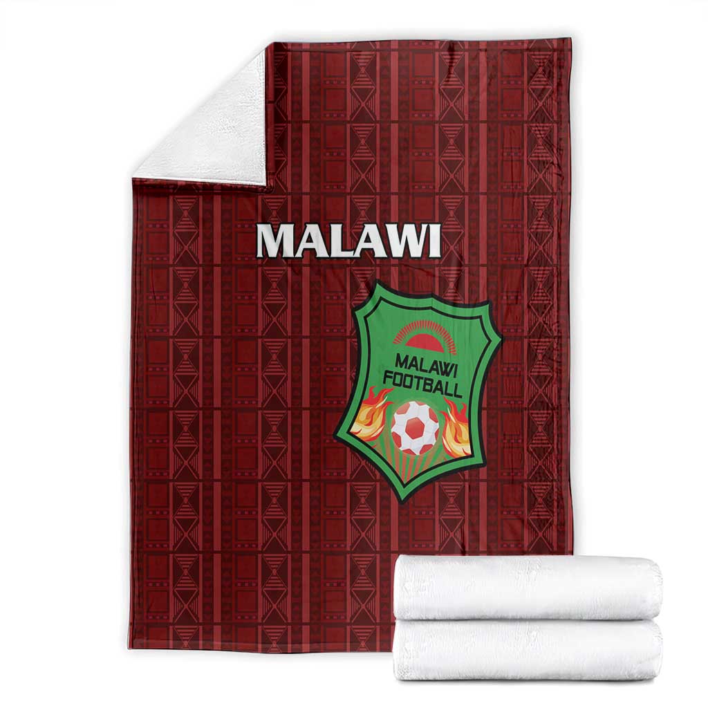 Malawi Football Blanket Come On Flames - Red - Wonder Print Shop