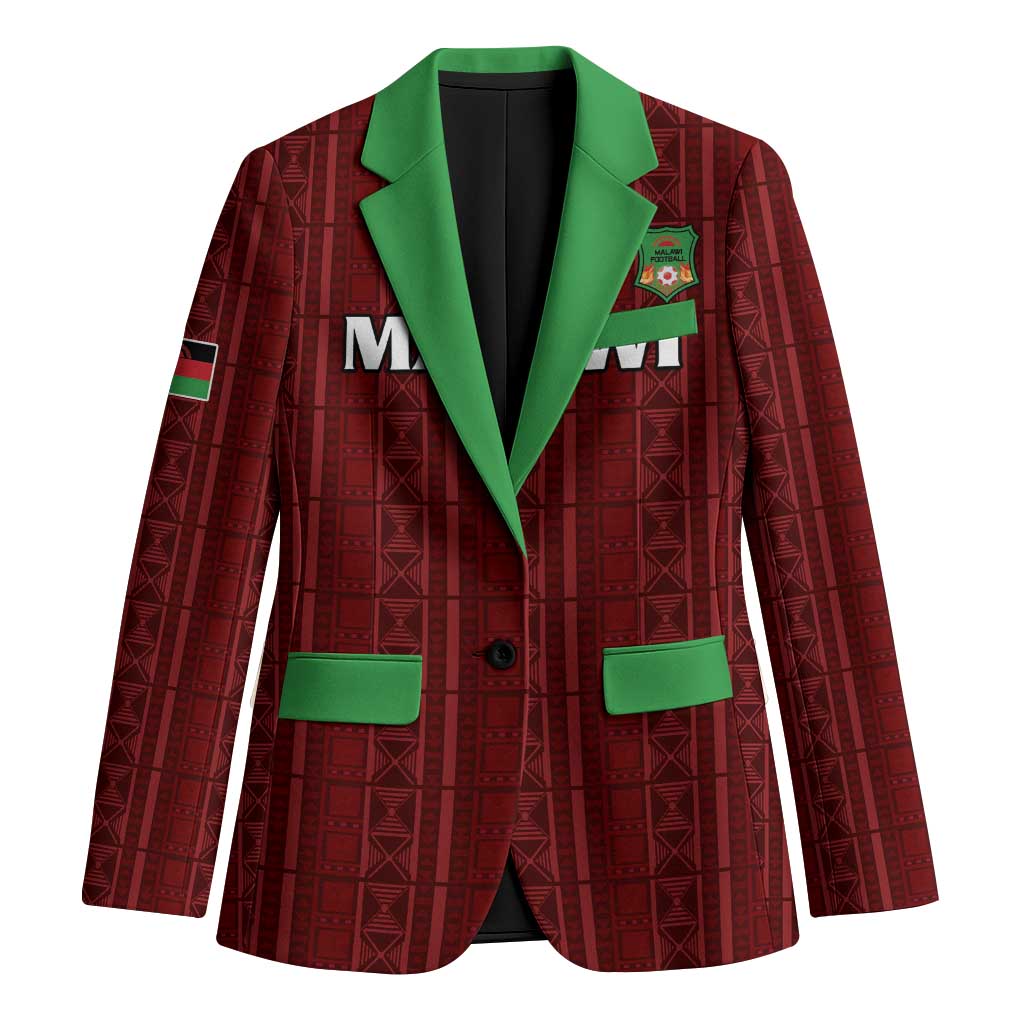 Custom Malawi Football Blazer Come On Flames - Red - Wonder Print Shop