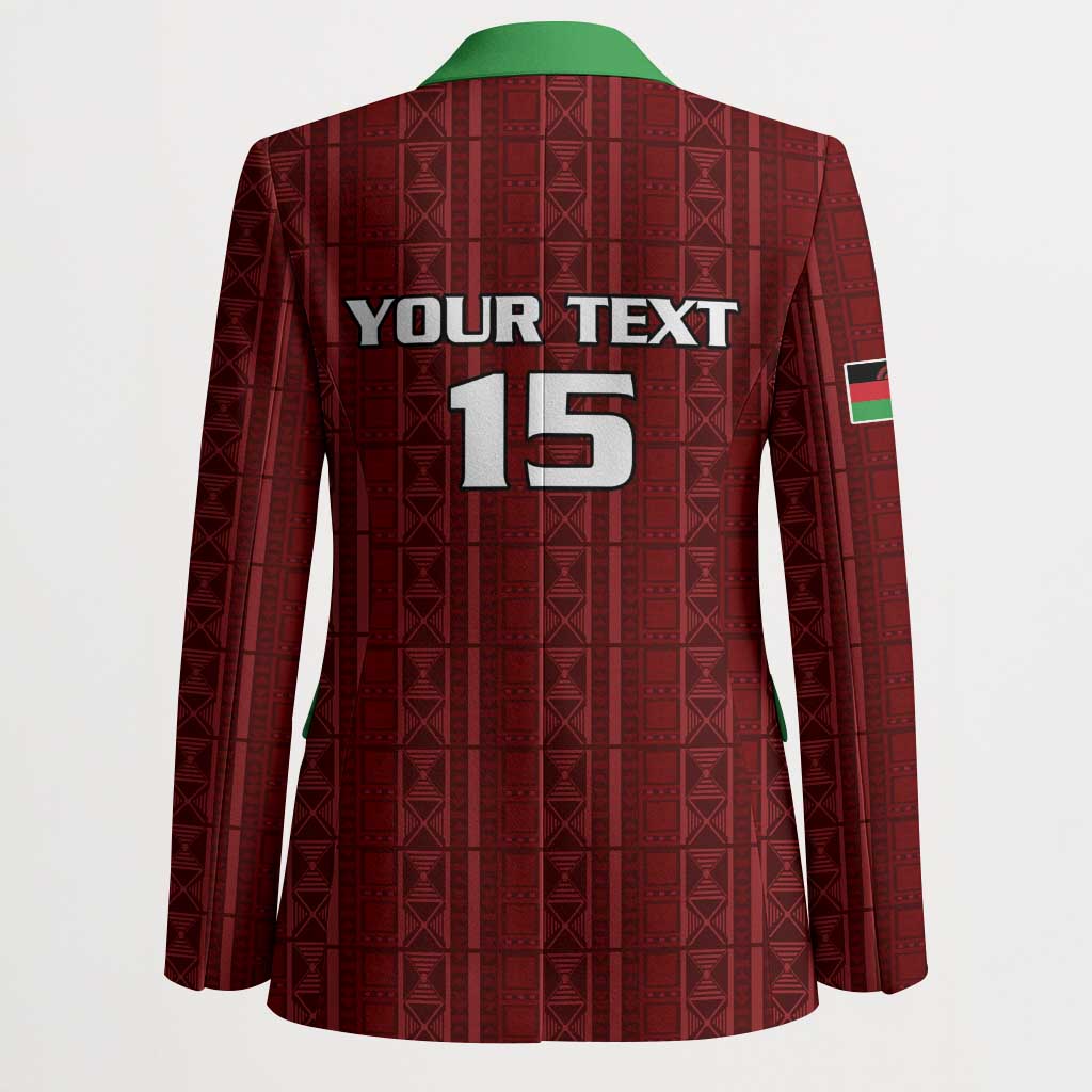 Custom Malawi Football Blazer Come On Flames - Red - Wonder Print Shop