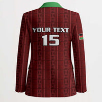 Custom Malawi Football Blazer Come On Flames - Red - Wonder Print Shop