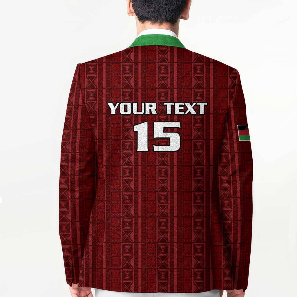 Custom Malawi Football Blazer Come On Flames - Red - Wonder Print Shop