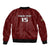 Custom Malawi Football Bomber Jacket Come On Flames - Red - Wonder Print Shop