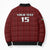 Custom Malawi Football Bomber Puffer Jacket Come On Flames - Red - Wonder Print Shop