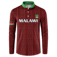 Custom Malawi Football Button Sweatshirt Come On Flames - Red - Wonder Print Shop