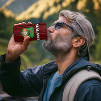 Custom Malawi Football 4 in 1 Can Cooler Tumbler Come On Flames - Red - Wonder Print Shop