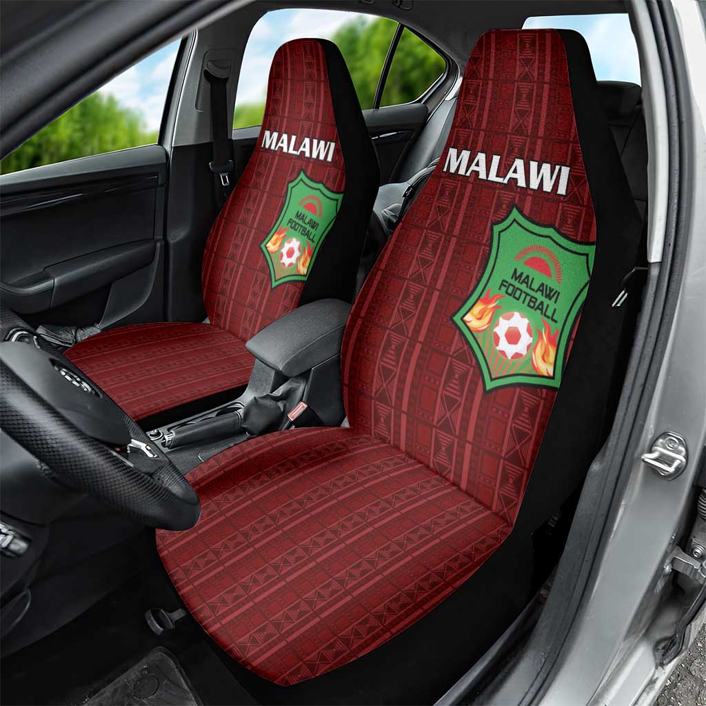 Malawi Football Car Seat Cover Come On Flames - Red - Wonder Print Shop