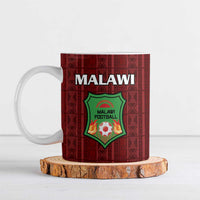 Custom Malawi Football Ceramic Mug Come On Flames - Red - Wonder Print Shop