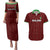 Custom Malawi Football Couples Matching Puletasi and Hawaiian Shirt Come On Flames - Red - Wonder Print Shop
