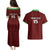 Custom Malawi Football Couples Matching Puletasi and Hawaiian Shirt Come On Flames - Red - Wonder Print Shop