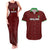 Custom Malawi Football Couples Matching Tank Maxi Dress and Hawaiian Shirt Come On Flames - Red - Wonder Print Shop