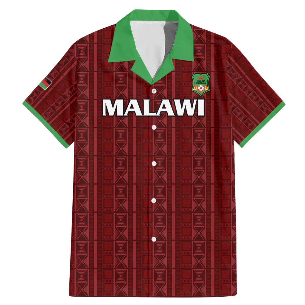 Custom Malawi Football Family Matching Mermaid Dress and Hawaiian Shirt Come On Flames - Red - Wonder Print Shop