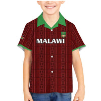 Custom Malawi Football Family Matching Mermaid Dress and Hawaiian Shirt Come On Flames - Red - Wonder Print Shop