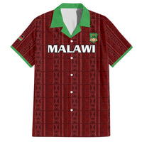 Custom Malawi Football Family Matching Off The Shoulder Long Sleeve Dress and Hawaiian Shirt Come On Flames - Red - Wonder Print Shop