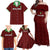 Custom Malawi Football Family Matching Off Shoulder Maxi Dress and Hawaiian Shirt Come On Flames - Red - Wonder Print Shop