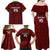 Custom Malawi Football Family Matching Off Shoulder Maxi Dress and Hawaiian Shirt Come On Flames - Red - Wonder Print Shop