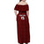 Custom Malawi Football Family Matching Off Shoulder Maxi Dress and Hawaiian Shirt Come On Flames - Red - Wonder Print Shop