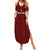 Custom Malawi Football Family Matching Summer Maxi Dress and Hawaiian Shirt Come On Flames - Red - Wonder Print Shop