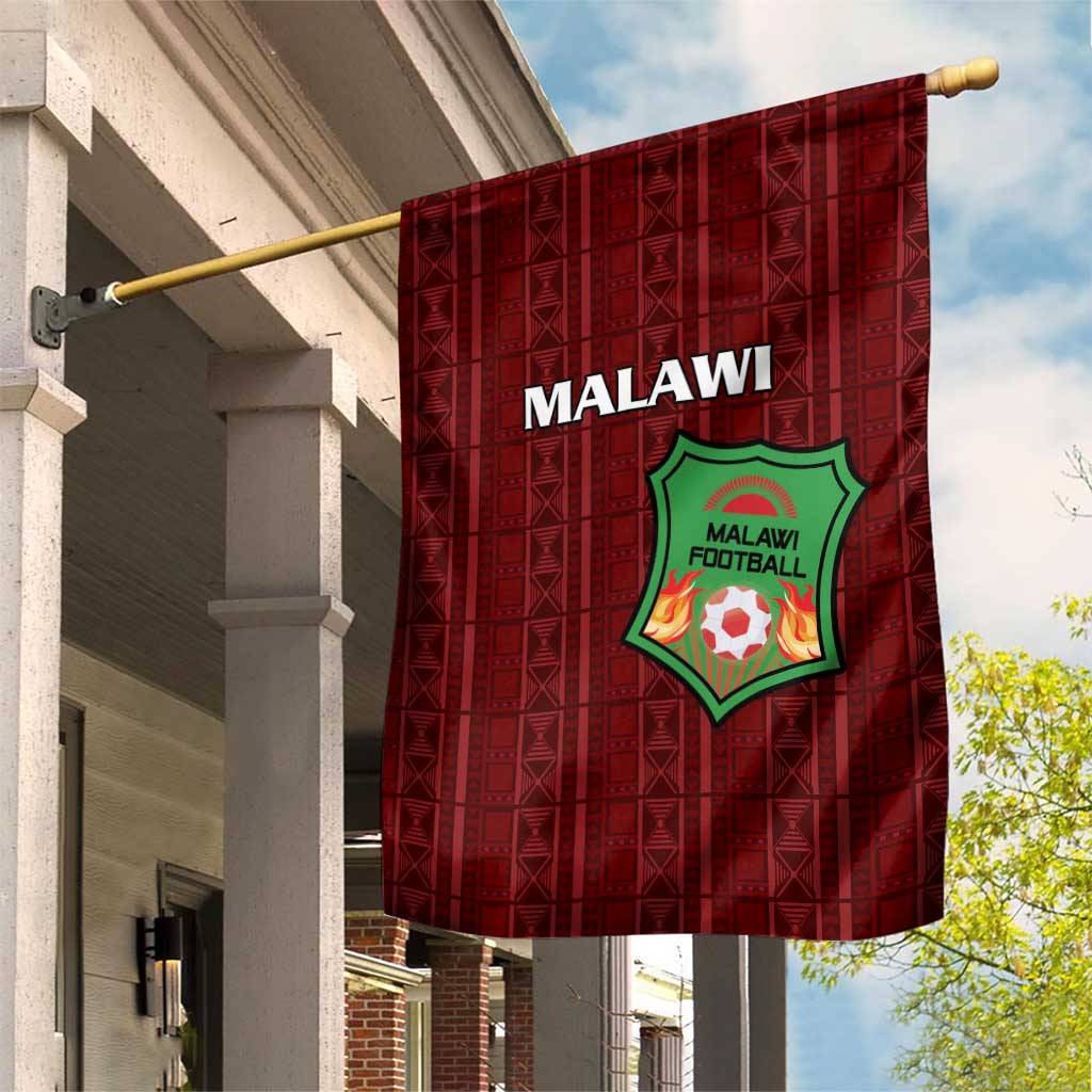 Malawi Football Garden Flag Come On Flames - Red - Wonder Print Shop