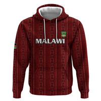 Custom Malawi Football Hoodie Come On Flames - Red - Wonder Print Shop