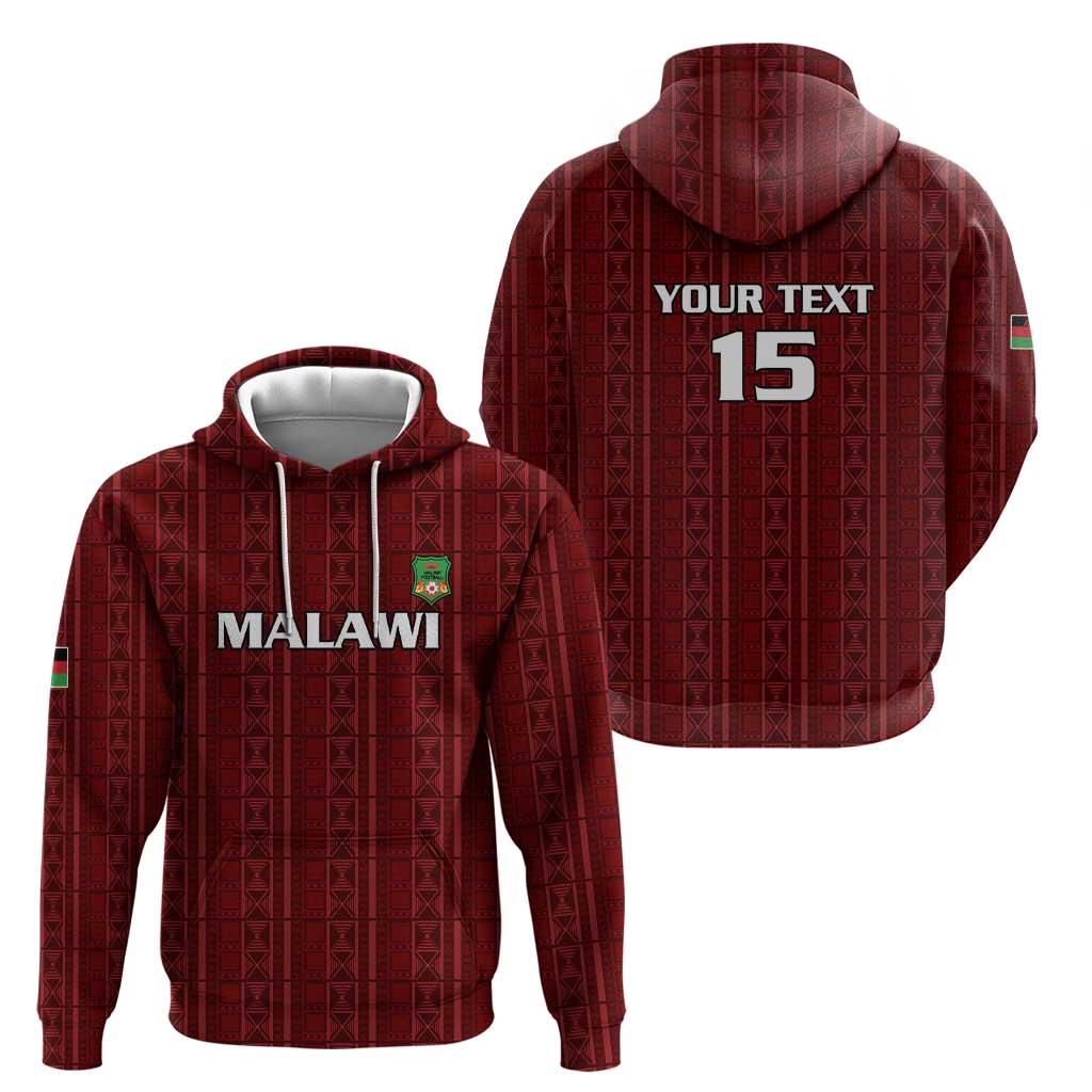 Custom Malawi Football Hoodie Come On Flames - Red - Wonder Print Shop