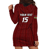 Custom Malawi Football Hoodie Dress Come On Flames - Red - Wonder Print Shop