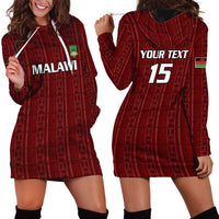Custom Malawi Football Hoodie Dress Come On Flames - Red - Wonder Print Shop