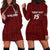Custom Malawi Football Hoodie Dress Come On Flames - Red - Wonder Print Shop
