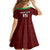 Custom Malawi Football Kid Short Sleeve Dress Come On Flames - Red - Wonder Print Shop