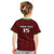 Custom Malawi Football Kid T Shirt Come On Flames - Red - Wonder Print Shop