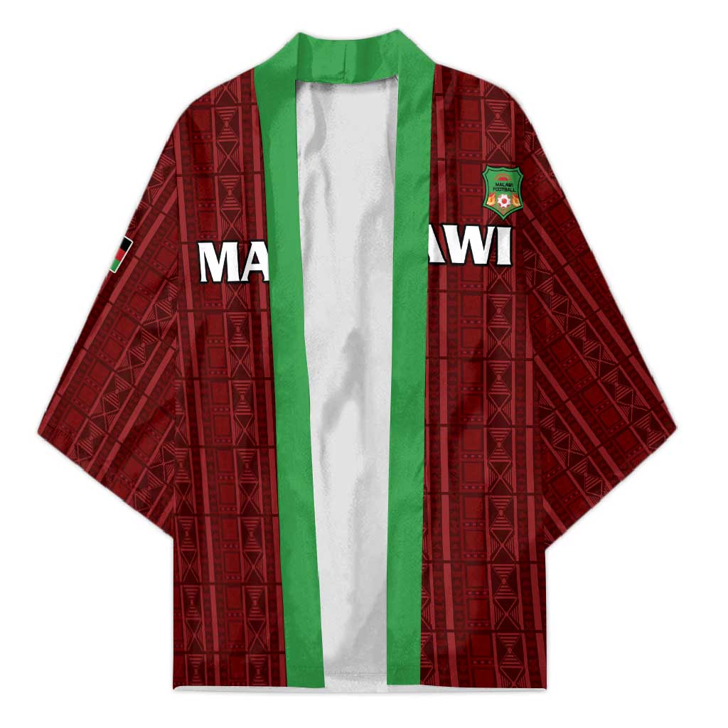 Custom Malawi Football Kimono Come On Flames - Red - Wonder Print Shop