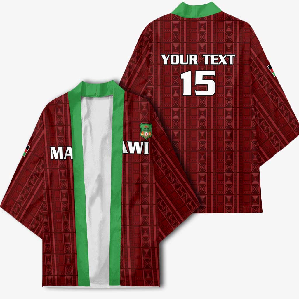 Custom Malawi Football Kimono Come On Flames - Red - Wonder Print Shop