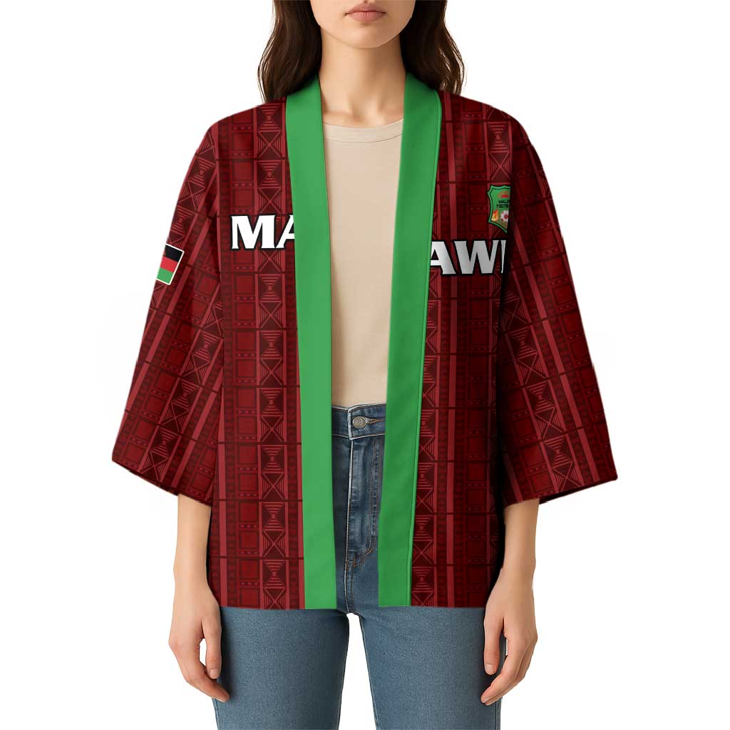 Custom Malawi Football Kimono Come On Flames - Red - Wonder Print Shop