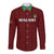 Custom Malawi Football Long Sleeve Button Shirt Come On Flames - Red - Wonder Print Shop