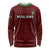 Custom Malawi Football Long Sleeve Shirt Come On Flames - Red - Wonder Print Shop