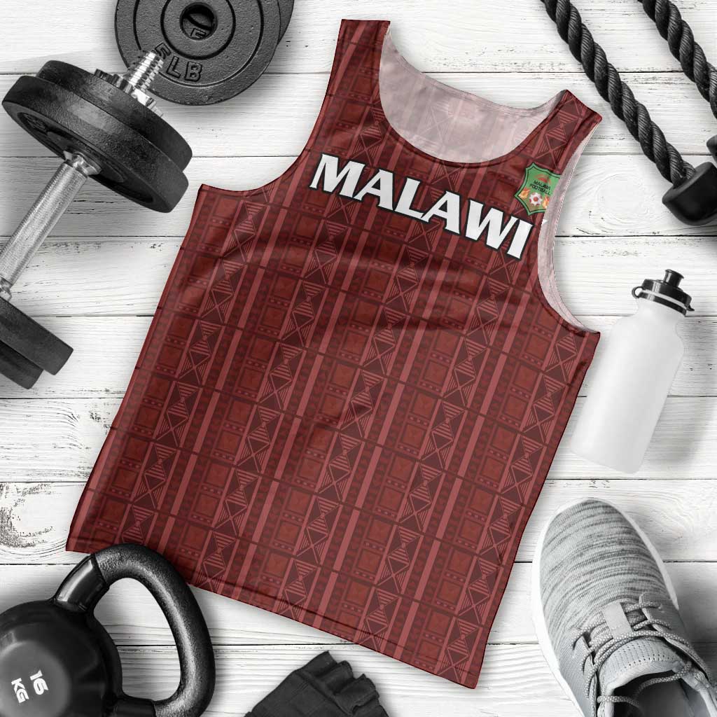 Custom Malawi Football Men Tank Top Come On Flames - Red - Wonder Print Shop