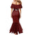 Custom Malawi Football Mermaid Dress Come On Flames - Red - Wonder Print Shop