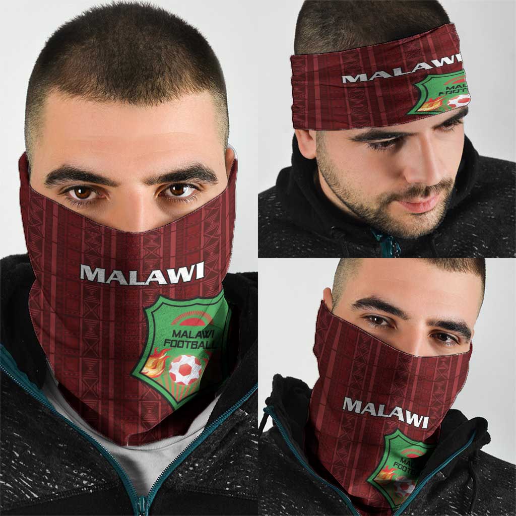 Malawi Football Neck Gaiter Come On Flames - Red - Wonder Print Shop