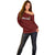 Custom Malawi Football Off Shoulder Sweater Come On Flames - Red - Wonder Print Shop