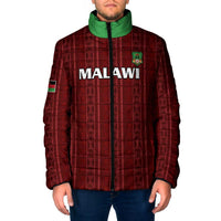 Custom Malawi Football Padded Jacket Come On Flames - Red - Wonder Print Shop
