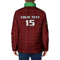 Custom Malawi Football Padded Jacket Come On Flames - Red - Wonder Print Shop