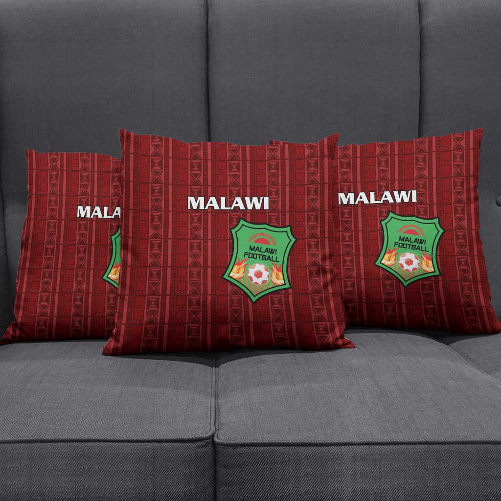 Malawi Football Pillow Cover Come On Flames - Red - Wonder Print Shop