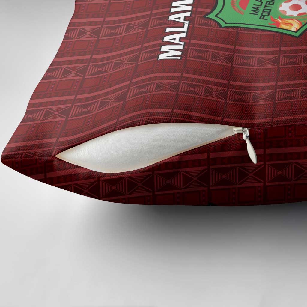 Malawi Football Pillow Cover Come On Flames - Red - Wonder Print Shop