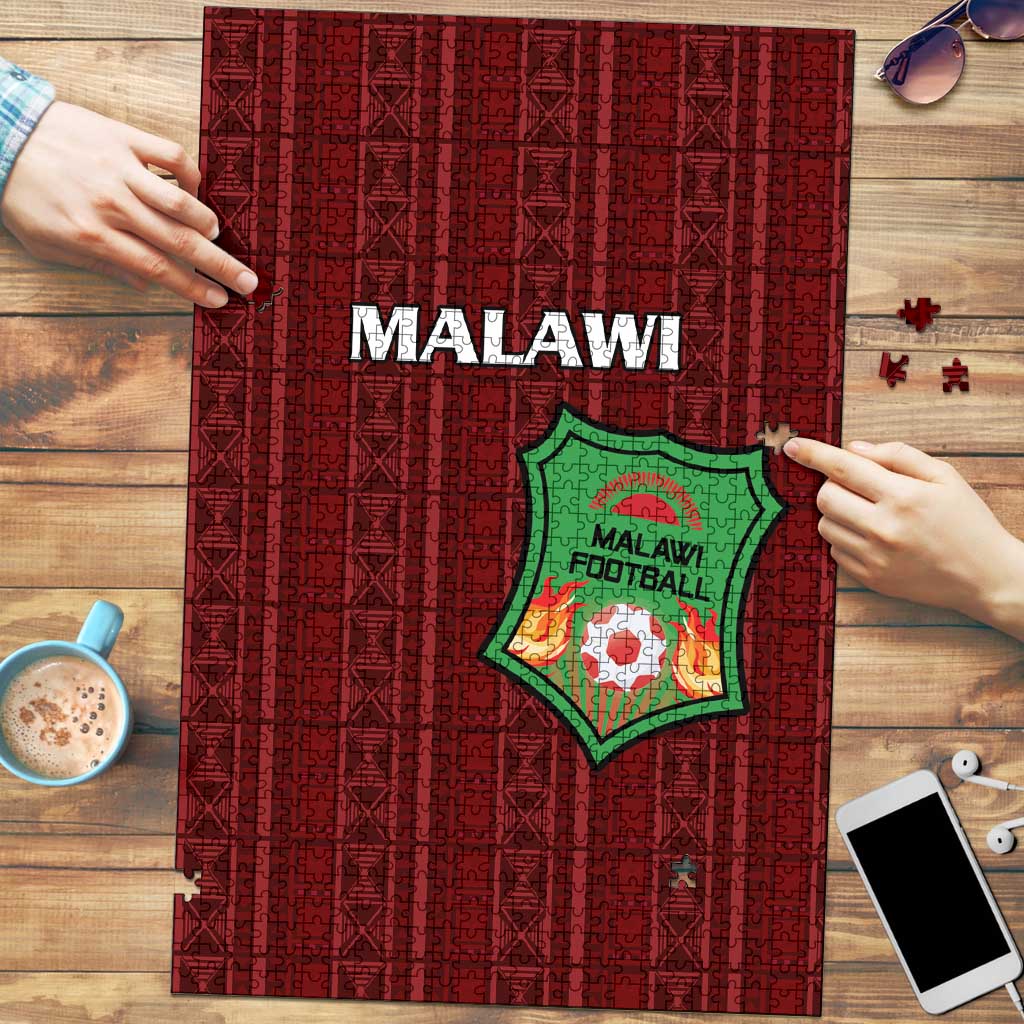 Malawi Football Puzzle Come On Flames - Red - Wonder Print Shop