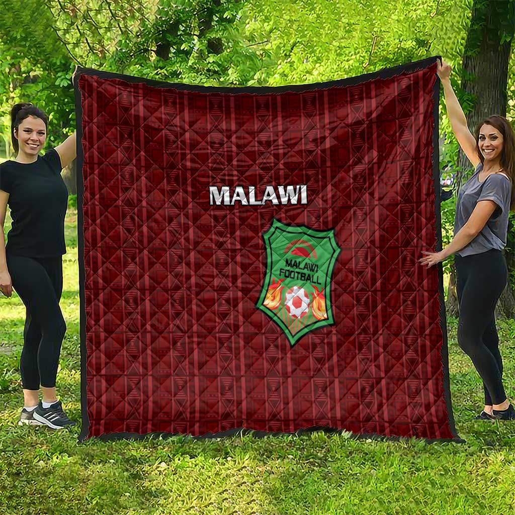 Malawi Football Quilt Come On Flames - Red - Wonder Print Shop
